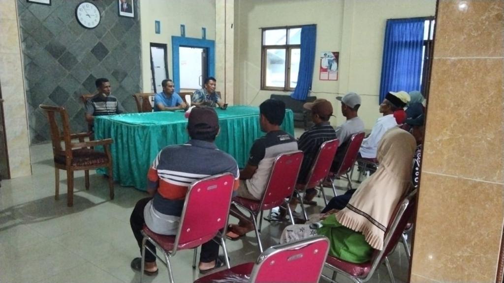 Bukti Kordinasi semua pemilik tanah Grand Jawara Land di kantor desa beserta sosialisasi pelunasan dalam periode 2 tahun